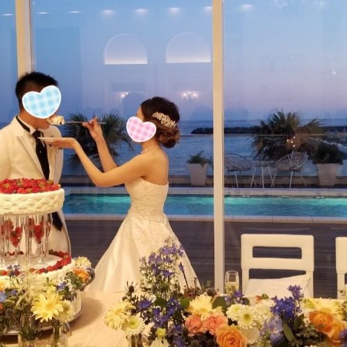 手作りのブーケと最高のロケーションで自分達にあった素敵な結婚式が挙げられました